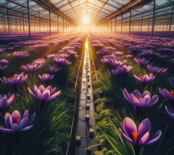 کشت گلخانه‌ای زعفران